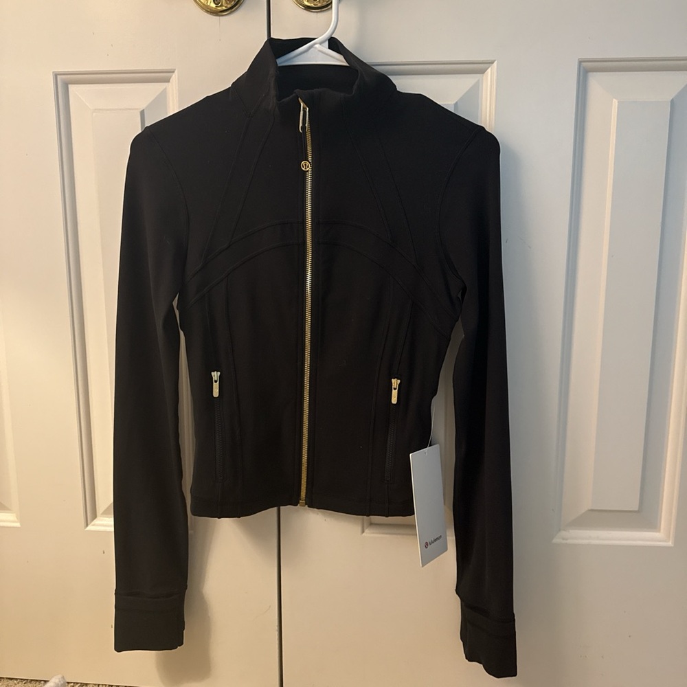 NWT Lululemon Define Jacket- Black & Gold